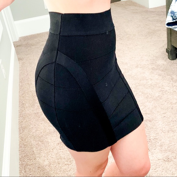 bebe Dresses & Skirts - NWT Black Bebe Bandage Mini Skirt